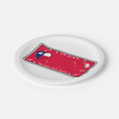 Texas State License Bord met schade (Gekanteld)
