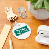 Texas State Line Road Sign Sleutelhanger