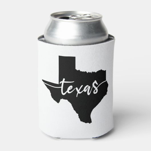 Texas State Map Blikjeskoeler (Blikje Voorkant)