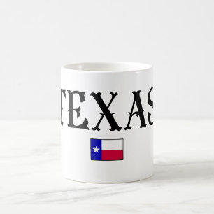 Texas State Map Flag Koffiemok