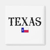 Texas State Map Flag Magneet (Voorkant)