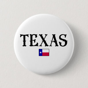 Texas State Map Flag Ronde Button 5,7 Cm