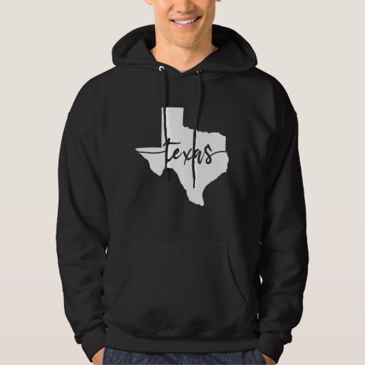Texas State Map Hoodie (Voorkant)