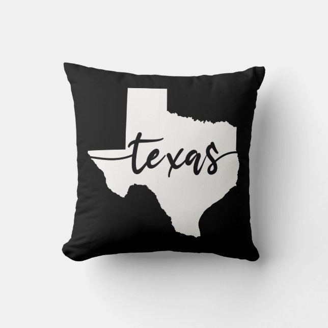 Texas State Map Kussen (Voorkant)