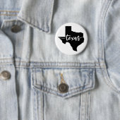 Texas State Map Ronde Button 5,7 Cm (In situ)