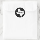 Texas State Map Ronde Sticker (Tas)
