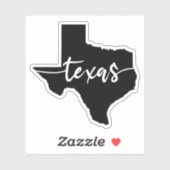 Texas State Map Sticker (Vel)