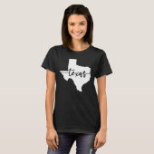 Texas State Map T-shirt (Voorkant volledig)