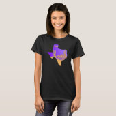 Texas State Map woestijn landschap Cacti Hand Draw T-shirt (Voorkant volledig)