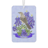 Texas State Mockingbird & Bluebonnet Flower Luchtverfrisser (Achterkant)