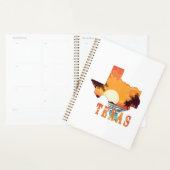 Texas State Outline Beach Sunset (Devant avec enveloppe)