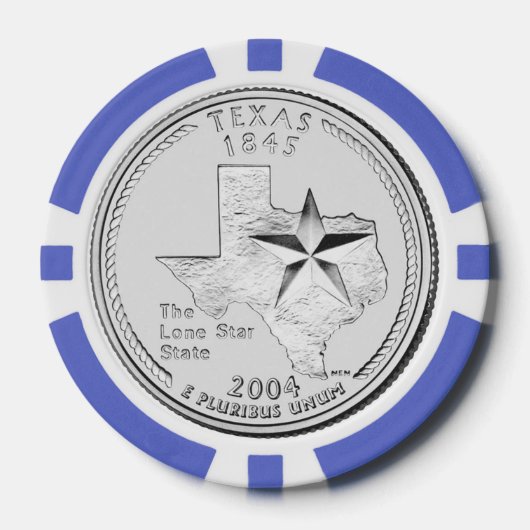 Texas State Quarter Pokerchips (Voorkant)