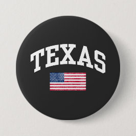 Texas state ronde button 7,6 cm