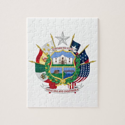 Texas State Seal 2 Legpuzzel (Verticaal)