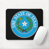 Texas State Seal Mousepad Muismat (Met muis)