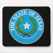 Texas State Seal Mousepad Muismat (Voorkant)