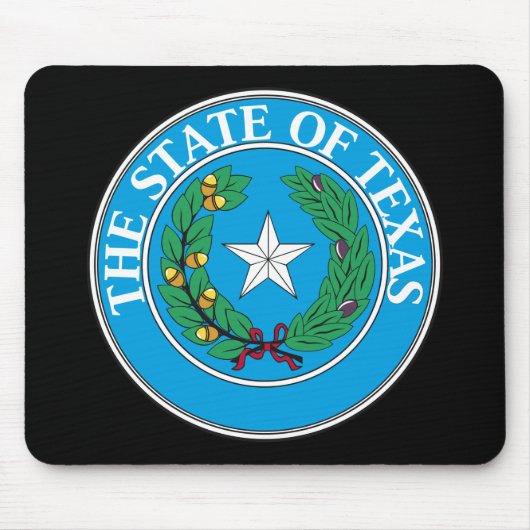Texas State Seal Mousepad Muismat (Voorkant)