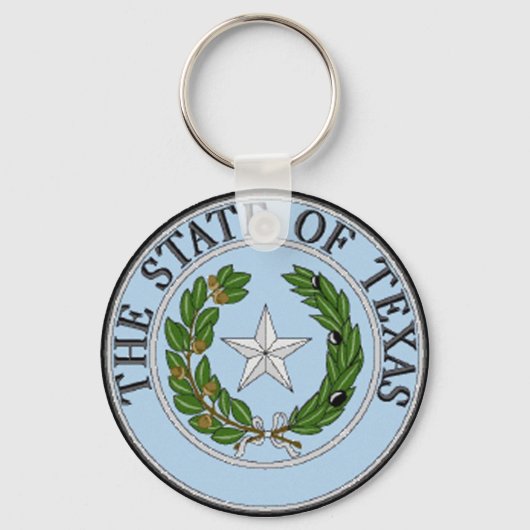 Texas State Seal Sleutelhanger (Voorkant)