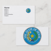 Texas State Seal Visitekaartje (Voorkant / Achterkant)