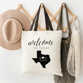 Texas State Silhouette Wedding Welcome Tas
