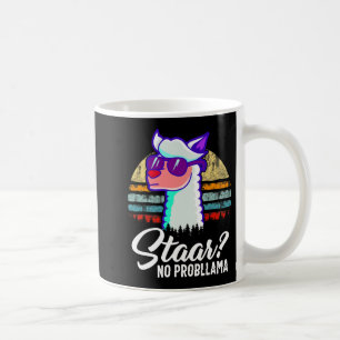 Texas State Test Dag Llama Alpaca voor studenten Koffiemok