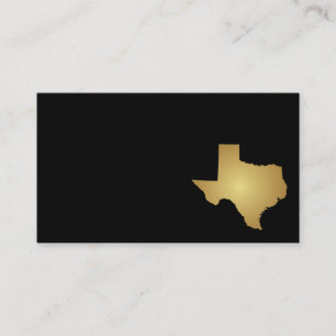 Texas State Visitekaartje Metallic Gold