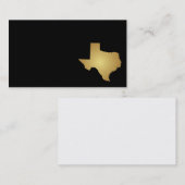 Texas State Visitekaartje Metallic Gold (Voorkant / Achterkant)