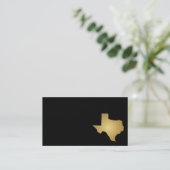 Texas State Visitekaartje Metallic Gold (Staand voorkant)