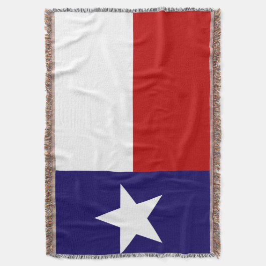 Texas State Vlag Print Patriottisch Deken (Voorkant Verticaal)