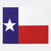 Texas State Vlag Print Patriottische Fleece Deken (Voorkant (Horizontaal))