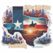 Texas Sterk Sticker (Voorkant)