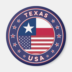 Texas sticker, telefooncel, canvas tas magneet