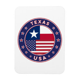 Texas sticker, telefooncel, canvas tas magneet