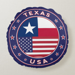 Texas sticker, telefooncel, canvas tas rond kussen