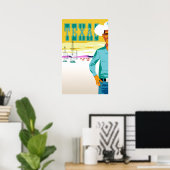 Texas.  stijlreisposter poster (Thuiskantoor)