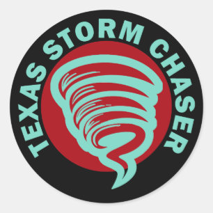 Texas Storm Chaser Ronde Sticker