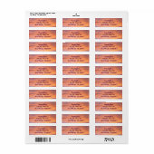 Texas Sunrise Etiket (Full Sheet)