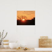 Texas Sunrise, Scripture Quote uit Corinthians Poster (Keuken)