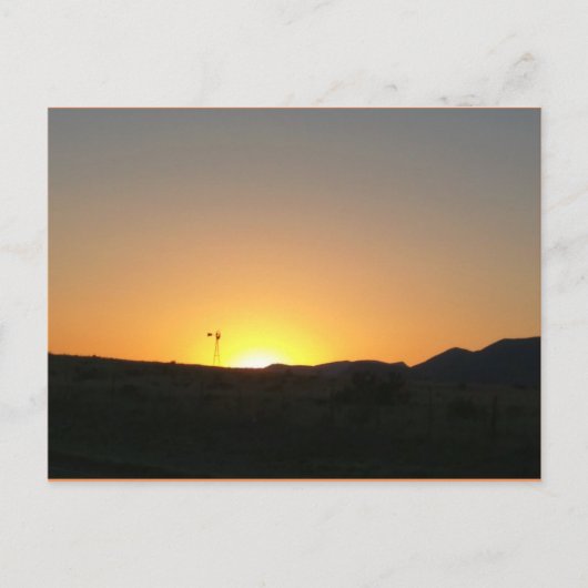 Texas sunset briefkaart (Voorkant)
