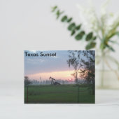 Texas Sunset Briefkaart (Staand voorkant)