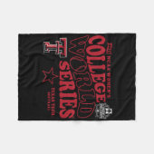 Texas Tech Red Raiders Wcws 2025 Softll Black Fleece Deken (Voorkant (Horizontaal))