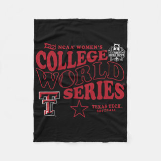 Texas Tech Red Raiders Wcws 2025 Softll Black  Fleece Deken