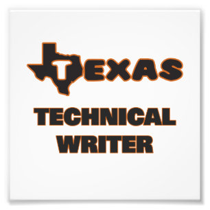 Texas Technical Writer Foto Afdruk