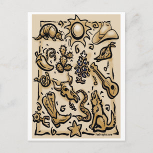 Texas Thang Briefkaart