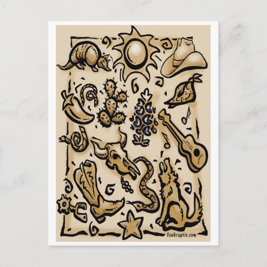 Texas Thang Briefkaart (Voorkant)