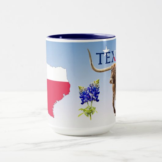 Texas Thème sur le blues, Mug (Centre)