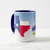 Texas Thème sur le blues, Mug (Devant gauche)