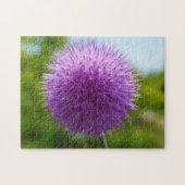 Texas Thistle Wildflower Paarse bloemenpuzzel Legpuzzel (Horizontaal)