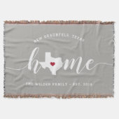 Texas Thuisstaat Persoonlijk gemaakt Deken (Voorkant)