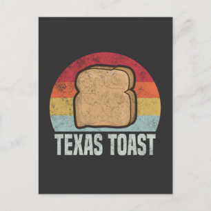 Texas toast Retro  jaren 1970 Briefkaart